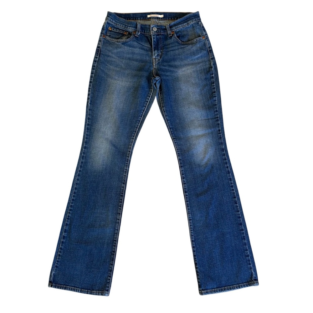 Levi's 415 Dark Wash Relaxed Bootcut Stretch Denim Jeans. Women’s Size 27